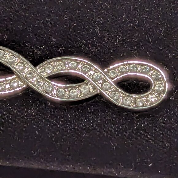 Retired Design Bag with Infinity Logo made in Velvet Black Excellent condition - Picture 5 of 9